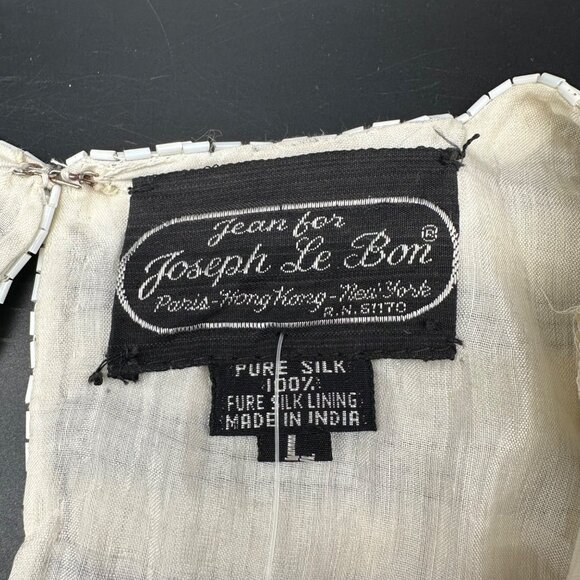 Vintage Sequin American Flag Shirt Blouse Size L Silk 1980s Patriotic July 4th - Picture 4 of 9